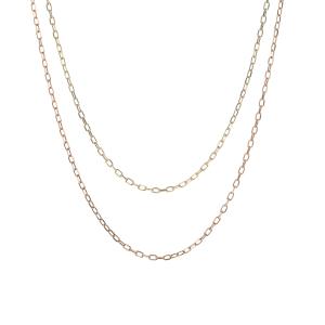 ジュエリーフィガロ プラチナ850/K18 YG/PG ペタルチェーン ネックレス