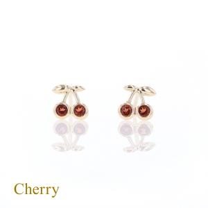 【クリスマスSALE目玉商品】新品未使用♡K10台☆ガーネットピアス ジュエリーフィガロ ピアス ガーネット K10 PG 10k 1月 誕生石 ピンク