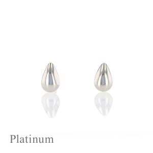 ファーストピアス プラチナ Pt900 4mm 5mm ぷっくり ハート 太長