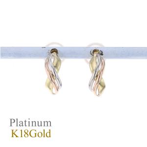 ジュエリーフィガロ ピアス K18 YG ルビー カボションカット 18k 18金