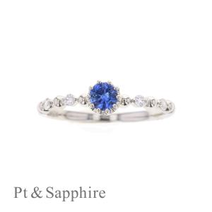 【新品未使用】K18 サファイア ダイヤモンド リング 5石 18金 サファイア ダイヤモンド リング / K18 Sapphire diamond ring