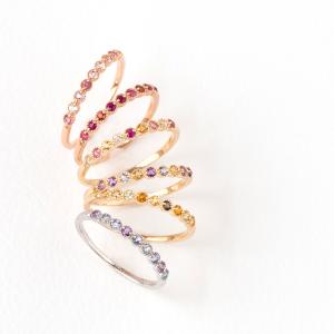 ジュエリーフィガロ ピンキーリング プラチナ ホワイトトパーズ リング