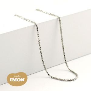 新品」18金 K18WG ベネチアン 幅0.8mm 45cm ホワイトゴールド 