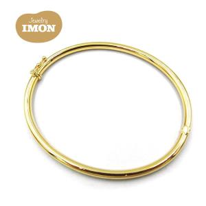 18金 バングル K18 3.0mm 3.0φ ストッパー付｜jewelry-imon