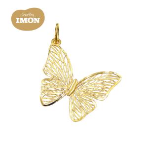 新品」18金 K18 バタフライ 蝶々 ペンダント 小 : Jewelry IMON 御徒町