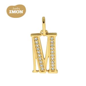 新品」18金 K18 イニシャル J ジェイ ダイヤモンド付 ペンダント