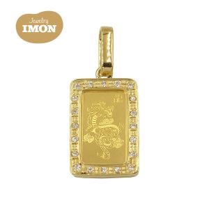 新品」純金 K24 リバティ インゴット 1g K18 枠 ペンダント : Jewelry