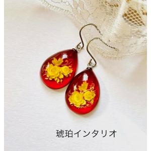 還暦祝い 女性 おしゃれ 琥珀 ネックレス インタリオ ペンダント