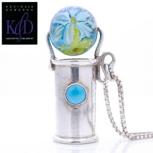 K&D アメリカ製 万華鏡 カレイドスコープ 天然石 ネックレス