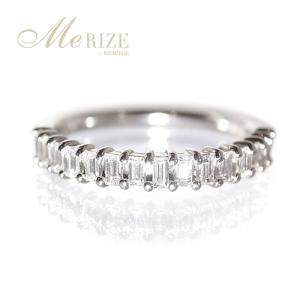 天然 バケットカット ダイヤ ハーフ エタニティ リング 指輪 K18 ゴールド各色 プラチナ pt950 pt900 0.3ct  ダイヤモンド 0.3カラット 18金 婚約 品質保証書付