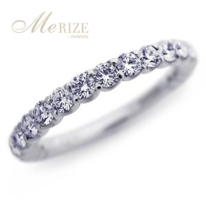 天然 ルビー 44石 0.76ct ハーフ エタニティ リング K18 ゴールド各色