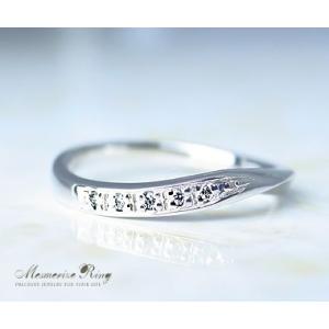 大粒 天然 ホワイト ダイヤ 0.25ct ウェーブ リング K18 ゴールド各色