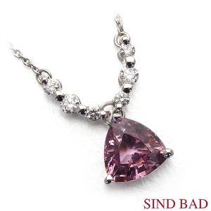 ピンクスピネル ネックレス 1.64ct 8月 誕生石 スピネル プラチナ ペンダント 1ct up 1カラット アップ｜jewelry-sindbad