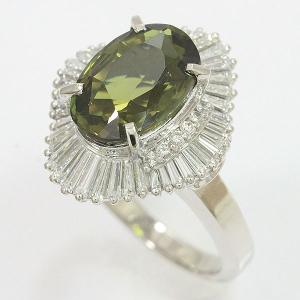 リング  アレキサンドライト 5.10ct/ダイヤモンド 計1.37ct 16号 プラチナ(Pt900)   【中古】 ジュエリー 【新品仕上げ済み】netshop｜jewelry-total