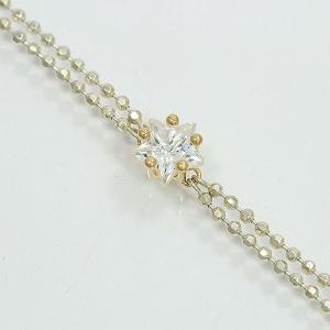 STAR JEWELRY(スタージュエリー) ブレスレット 2連 星   14金イエローゴールド(K14YG)/シルバー(SV925)   【中古】 ジュエリー netshop｜jewelry-total