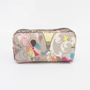 LeSportsac（レスポートサック） ポーチ グレー×マルチカラー ナイロン/ 【ブランドバッグ】【中古】nb netshop