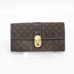 LOUIS VUITTON(ルイヴィトン) モノグラム イディール ポルトフォイユサラ 長財布 M63006 フザン 茶  【ブランド財布】  【中古】 netshop｜jewelry-total