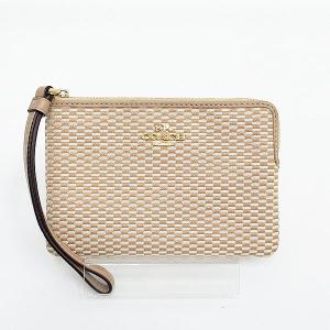 COACH(コーチ) エクスプローデッド リストレットポーチ F13311 ベージュ  【ブランド小物】  【中古】 netshop｜jewelry-total