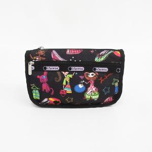 LeSportsac（レスポートサック） ポーチ 黒 ブラック ナイロン/ 【ブランドバッグ】【中古】nb netshop