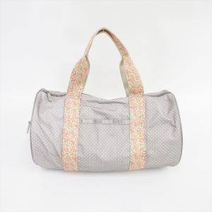 LeSportsac（レスポートサック） 水玉×フラワー ハンドバッグ グレー ナイロン/ 【ブランドバッグ】【中古】nb netshop