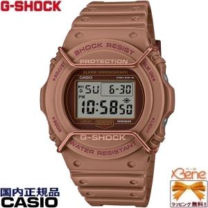 '22-12 丸型デジタル バンパー ワントーン CASIO G-SHOCK  クオーツ TONE ON TONE ラウンド ワイヤープロテクター ブラウン ピンクゴールド DW-5700PT-5JF｜jewelry-watch-bene