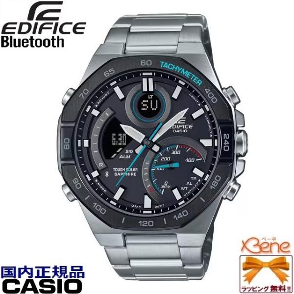 CASIO EDIFICE タフソーラークロノグラフ モバイルリンク機能 Bluetooth ラウン...