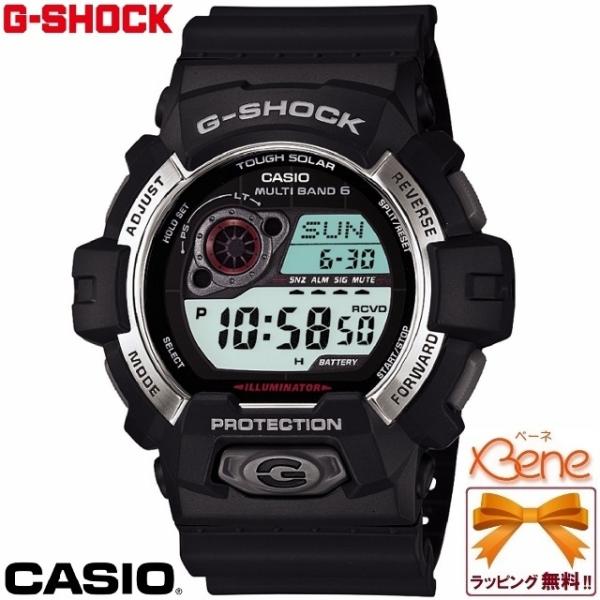CASIO G-SHOCK タフソーラー電波 ラウンドデジタル フロントボタン ワールドタイム スト...