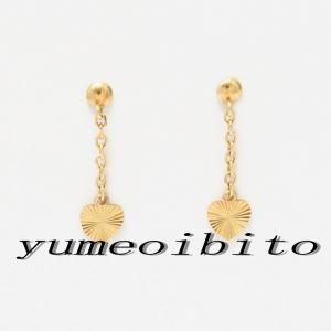K18 ハート型 ピアス｜jewelry-yumeoibito