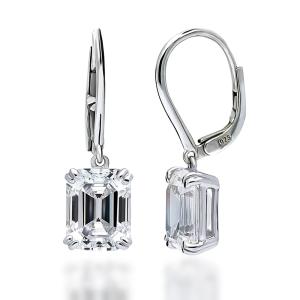 ピアス K18 18金 WG ホワイトゴールド (片耳) ダイヤ 総重量約2.3g  