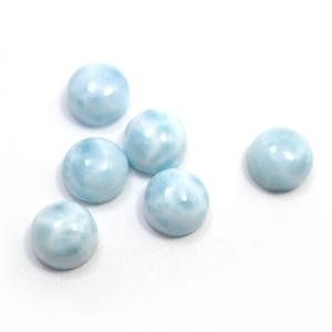 ラリマー　スクエア　カボション　ルース　裸石　天然 ラリマー /ラウンドカボション/ 約6mm ルース 1個 裸石 天然石 : jewe