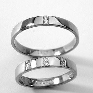 ダイヤモンド マリッジリング ダイヤで描くライン 　結婚指輪 ダイヤモンド ペアリング  送料無料 ...