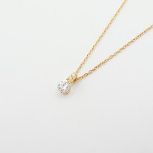 フォーエバーマーク ダイヤモンド ペンダント ネックレス 0.30 G-SI1-EX 0.02ct K18YG 個別認証カード 付 SAランク｜jewelrygrue