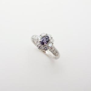 12号 アレキサンドライト 0.35ct ダイヤモンド 0.21ct リング・指輪