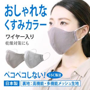 くすみカラー おしゃれ マスク ワイヤー入り 多機能 高機能 秋冬用 日本製 洗える 男性 女性 ペコペコしない 立体型 個包装 高木ミンク