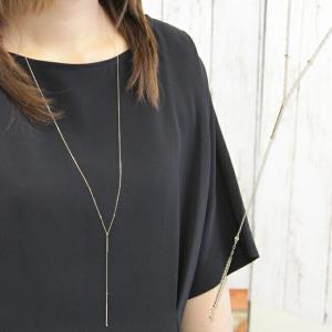 ロングネックレス 18金ネックレス レディース ペンダント k18 65cm