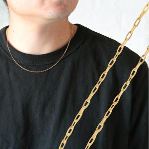 ネックレス チェーン メンズ K18YG チェーンネックレス 18金 50cm 長さ