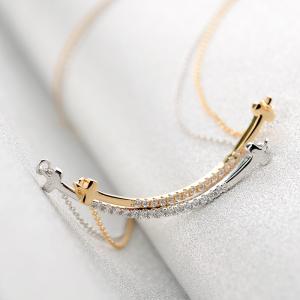 ネックレス レディース 高級 鎖骨スマイル カー...の商品画像