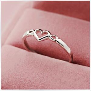 TIFFANY&Co.（ティファニー） 極 美品 ラビングハート リング シルバー