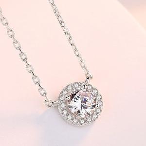 ネックレス 高級ジルコニア レディース 誕生日 記念日 クリスマス 母の日 テレワーク ランチ会  K18金RGP 金属アレルギー対応