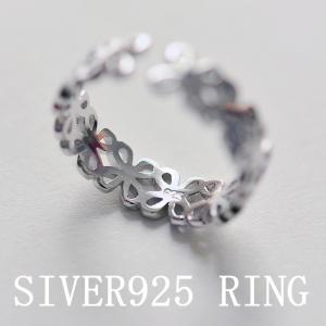 指輪 リング シルバー925 SILVER925 フリーサイズ 重ね付け大きいサイズ  調整可 あすつく