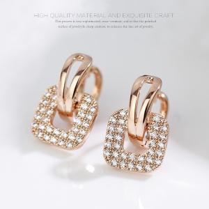 ピアス レディース 高級 揺れる 職場 K18金RGP 金属アレルギー対応