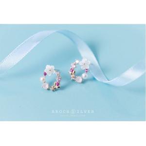 ピアス レディース 本貝 高級 花 さくら 桜...の詳細画像2