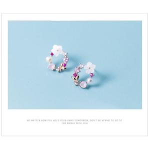 ピアス レディース 本貝 高級 花 さくら 桜...の詳細画像3