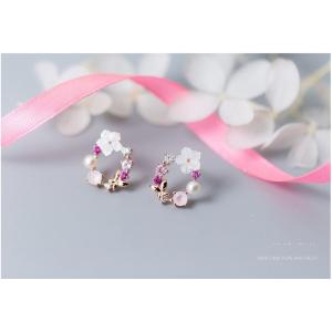 ピアス レディース 本貝 高級 花 さくら 桜...の詳細画像4