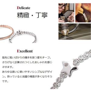指輪 リング レディース 星フェミニン ハーフ...の詳細画像2