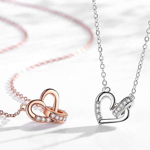 ネックレス レディース ハート 上品 高級 職場 誕生日 記念日 クリスマス 母の日 ランチ会 シル...