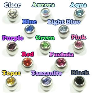 ボディピアス 交換用 予備用 ジュエルスクリュ...の詳細画像2