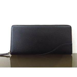 送料無料 さとりナチュラル 松阪牛革 キリコスター ラウンドファスナー長財布 HCK47A-Z 硯 ...