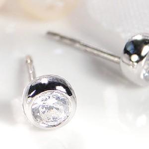 Jeweluce pt1000 ダイヤモンド ピアス 0.3ct パールキャッチ付 