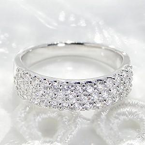 Jeweluce ダイヤモンド リング プラチナ pt950 0.76ctUP パヴェ ダイヤ 